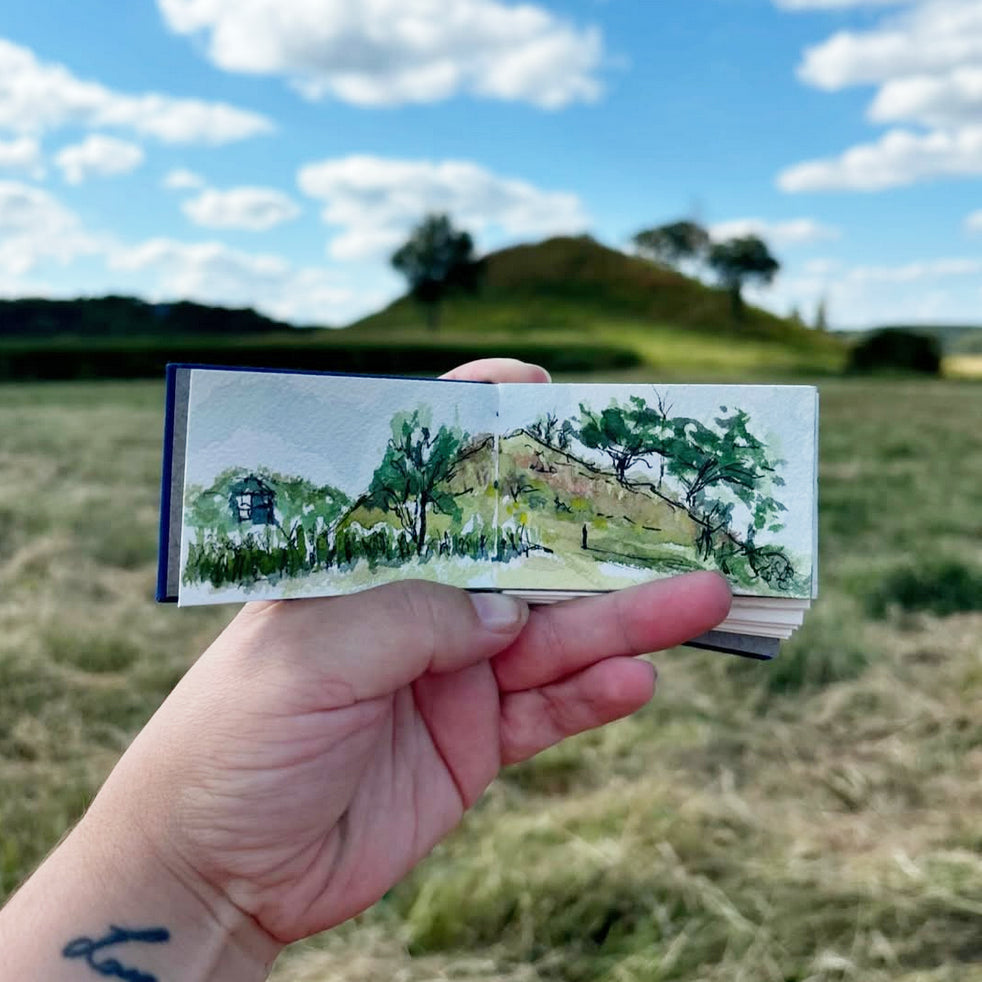 micro mini watercolor sketchbook