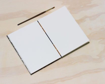 ginkgo leaf watercolor sketchbook