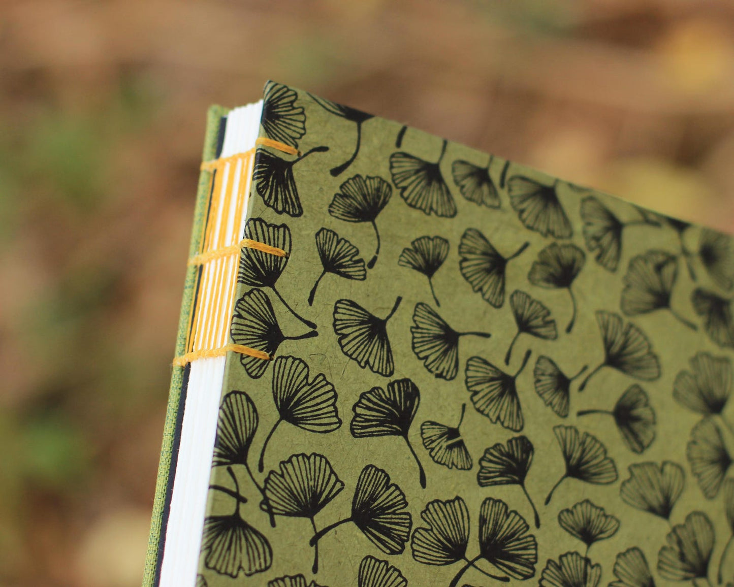 ginkgo leaf watercolor sketchbook