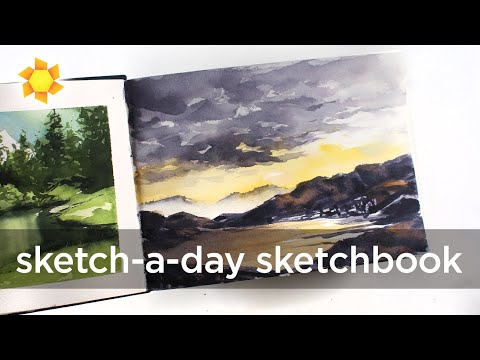 Load and play video in Gallery viewer, Sandy Allnock sketch-a-day unboxing
